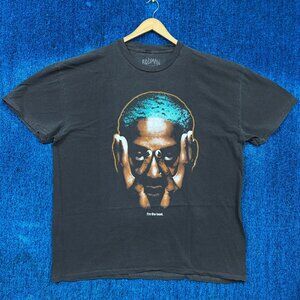 Denis Rodman Im The Best Facepalm Aqua Hair Poster Tee 2XL